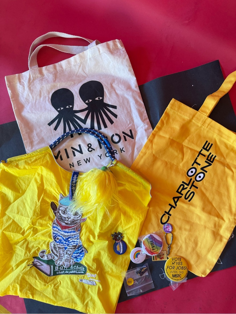 DIY Upcycling Craft Kit | Designer Tote Bags, Pins, Charms & Embellishments